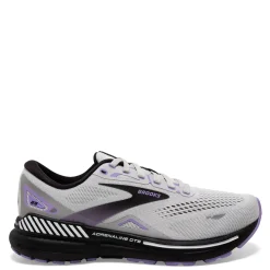 Brooks Sneakers & Athletic|Women's , Adrenaline GTS 23 Running Shoe - Wide Width Grey/Purple/Black