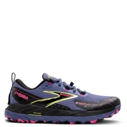 Brooks Sneakers & Athletic|Women's , Cascadia 18 GTX Trail Running Shoe Grey Blue/Black/Pink