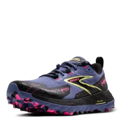 Brooks Sneakers & Athletic|Women's , Cascadia 18 GTX Trail Running Shoe Grey Blue/Black/Pink