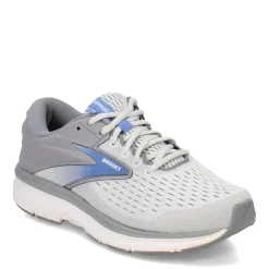 Brooks Sneakers & Athletic|Women's , Dyad 11 Running Shoe - Wide Width Grey/White/Blue