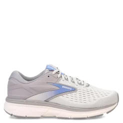 Brooks Sneakers & Athletic|Women's , Dyad 11 Running Shoe - Wide Width Grey/White/Blue