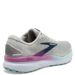Brooks Sneakers & Athletic|Women's , Ghost 16 Running Shoe - Wide Width White/Grey/Estate Blue