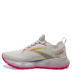 Brooks Sneakers & Athletic|Women's , Glycerin 20 Stealth Fit Running Shoe Grey/Yellow/Pink