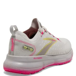 Brooks Sneakers & Athletic|Women's , Glycerin 20 Stealth Fit Running Shoe Grey/Yellow/Pink