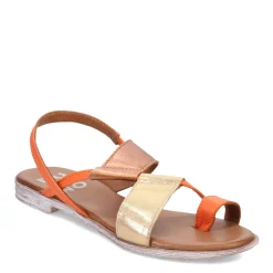 Bueno Sandals|Women's , Yuki Sandal Orange Gold Multi