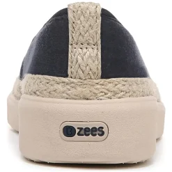 Bzees Slip-On Shoes|Women's , Maui Slip-On Navy Blazer Palm Leaf