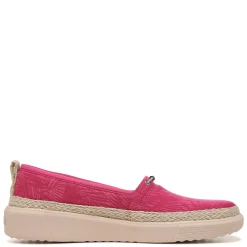 Bzees Loafers|Women's , Maui Slip-On Paradise Pink Palm Leaf