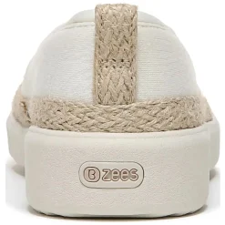 Bzees Loafers|Women's , Maui Slip-On White Palm Leaf