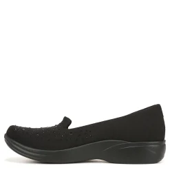 Bzees Flats|Women's , Poppyseed 3 Slip-On Black