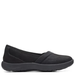 Clarks Sneakers & Athletic|Women's , Adella Pace Slip-On Black