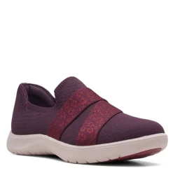 Clarks Sneakers & Athletic|Women's , Adella Stride Slip-On Burgundy