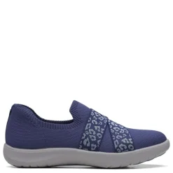 Clarks Sneakers & Athletic|Women's , Adella Stride Slip-On Navy