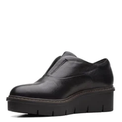 Clarks Slip-On Shoes|Women's , Airabell Sky Slip-On Black