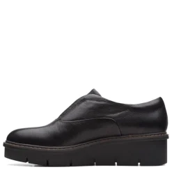 Clarks Loafers|Women's , Airabell Sky Slip-On Black