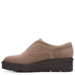 Clarks Loafers|Women's , Airabell Sky Slip-On Pebble Suede