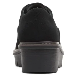 Clarks Wedges|Women's , Airabell Sky Slip-On Black Suede