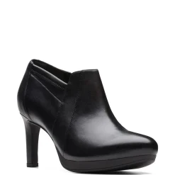 Clarks Pumps & Heels|Women's , Ambyr Hope Shootie Black