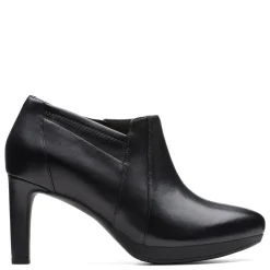 Clarks Pumps & Heels|Women's , Ambyr Hope Shootie Black