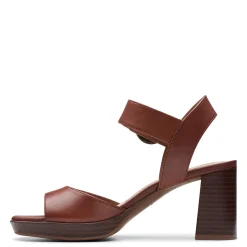 Clarks Pumps & Heels|Women's , AmbyrLyn Ruby Sandal Brithish Tan