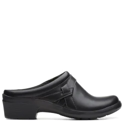 Clarks Slip-On Shoes|Women's , Angie Mist Clog Black