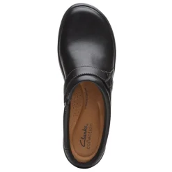 Clarks Slip-On Shoes|Women's , Angie Mist Clog Black