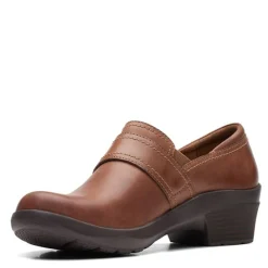 Clarks Slip-On Shoes|Women's , Angie Poppy Slip-On Tan