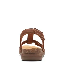Clarks Sandals|Women's , April Cove Sandal Dark Tan