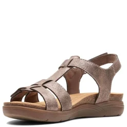 Clarks Sandals|Women's , April Cove Sandal Bronze Br