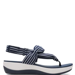 Clarks Sandals|Women's , Arla Nicole Sandal Navy White