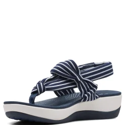 Clarks Sandals|Women's , Arla Nicole Sandal Navy White