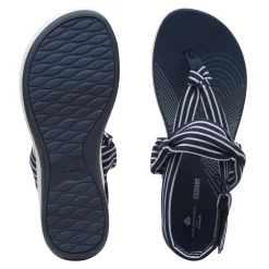 Clarks Sandals|Women's , Arla Nicole Sandal Navy White