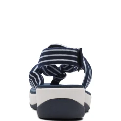 Clarks Wedges|Women's , Arla Nicole Sandal Navy White