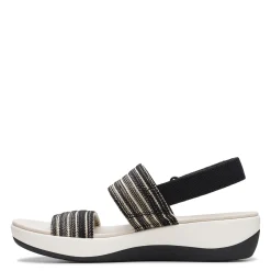 Clarks Sandals|Women's , Arla Stroll Sandal Black Combi