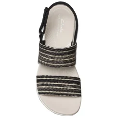 Clarks Sandals|Women's , Arla Stroll Sandal Black Combi