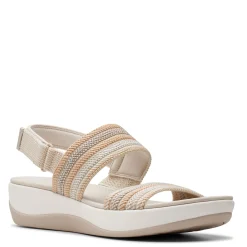 Clarks Sandals|Women's , Arla Stroll Sandal Beige Combi