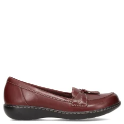 Clarks Slip-On Shoes|Women's , Ashland Bubble Loafer Burgundy