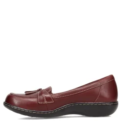 Clarks Slip-On Shoes|Women's , Ashland Bubble Loafer Burgundy