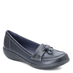 Clarks Slip-On Shoes|Women's , Ashland Bubble Loafer Navy
