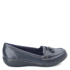 Clarks Slip-On Shoes|Women's , Ashland Bubble Loafer Navy