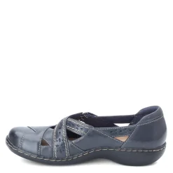 Clarks Slip-On Shoes|Women's , Ashland Spin Slip-On Navy