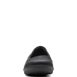 Clarks Flats|Women's , Ayla Low Slip-On Black