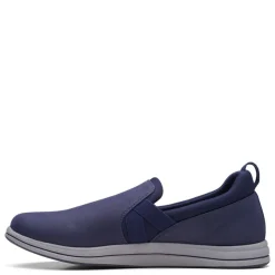 Clarks Loafers|Women's , Breeze Bali Slip-On Navy