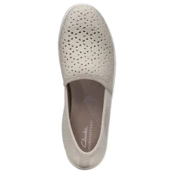 Clarks Slip-On Shoes|Women's , Breeze Emily Slip-On Taupe