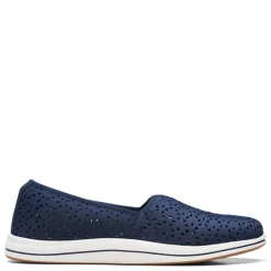Clarks Slip-On Shoes|Women's , Breeze Emily Slip-On Navy