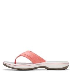 Clarks Sandals|Women's , Breeze Sea Sandal Coral Bright