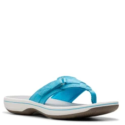 Clarks Sandals|Women's , Breeze Sea Sandal Light Turquoise