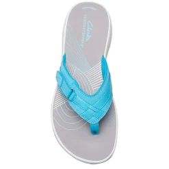 Clarks Sandals|Women's , Breeze Sea Sandal Light Turquoise