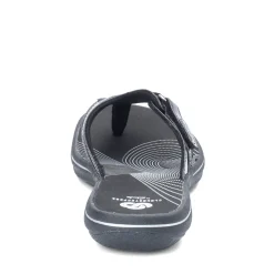 Clarks Sandals|Women's , Breeze Sea Sandal Black Patent