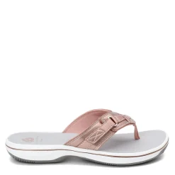Clarks Sandals|Women's , Breeze Sea Sandal Rose Gold
