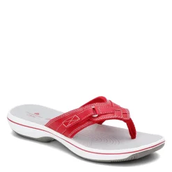 Clarks Sandals|Women's , Breeze Sea Sandal Red